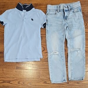 Kids Blue Polo Shirt